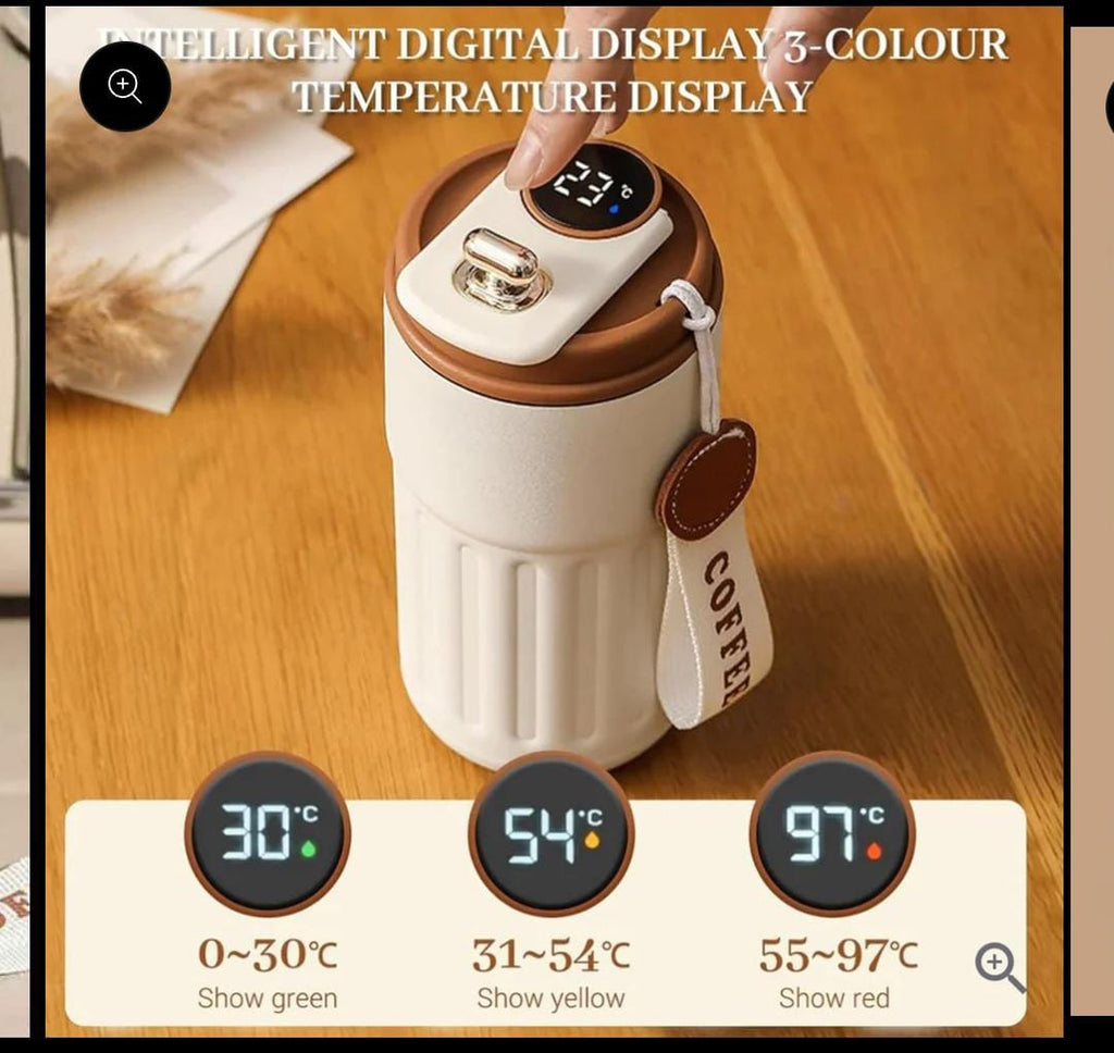 Leakproof Coffee Mug with Temperature Display