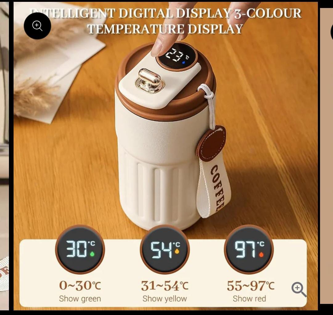 Leakproof Coffee Mug with Temperature Display