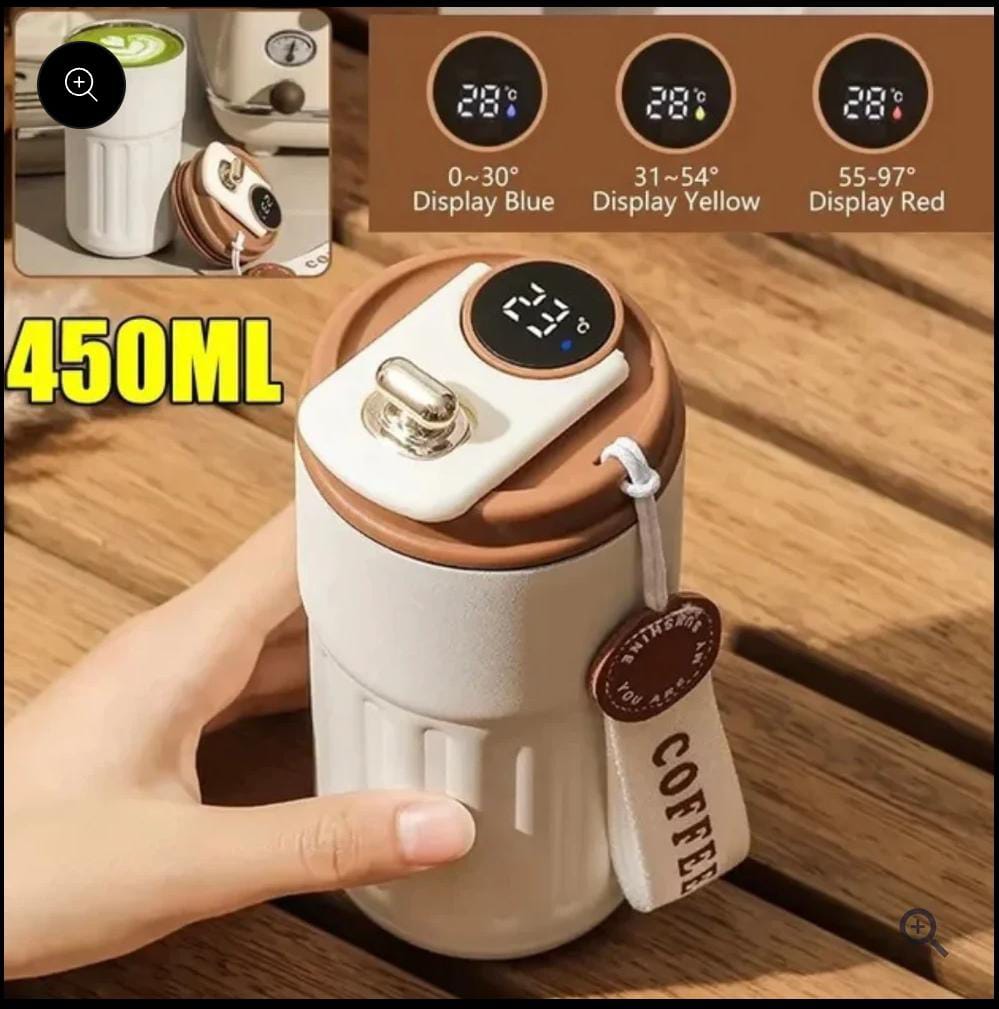 Leakproof Coffee Mug with Temperature Display